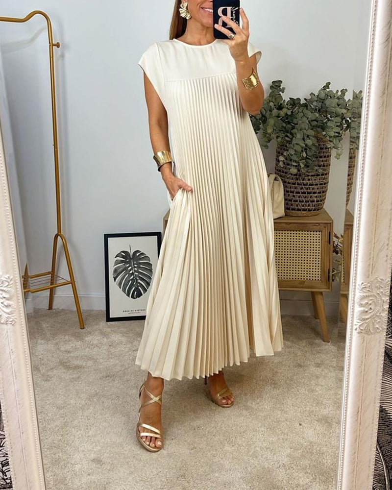 Amada | Sleeveless dress with pleats