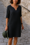 Nikoleta™ – Elegant V-ringad Klänning