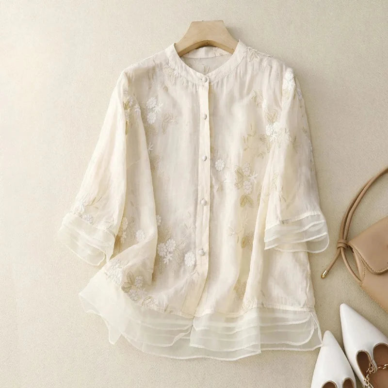 Dorena® | Embroidered blouse