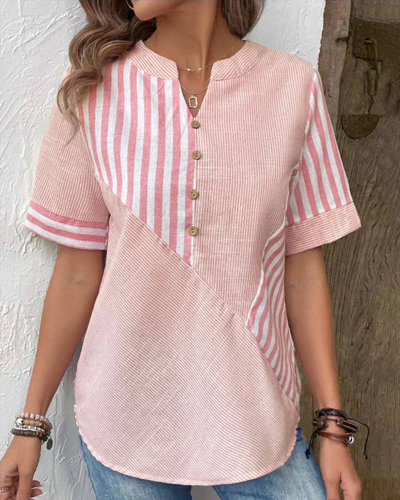 Lilly | Soft Striped Women's Blouse