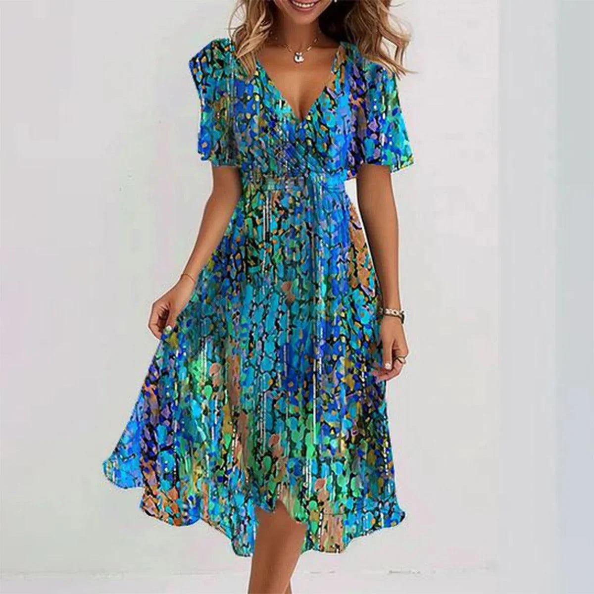 Ivy | Elegant Short-Sleeved Dress