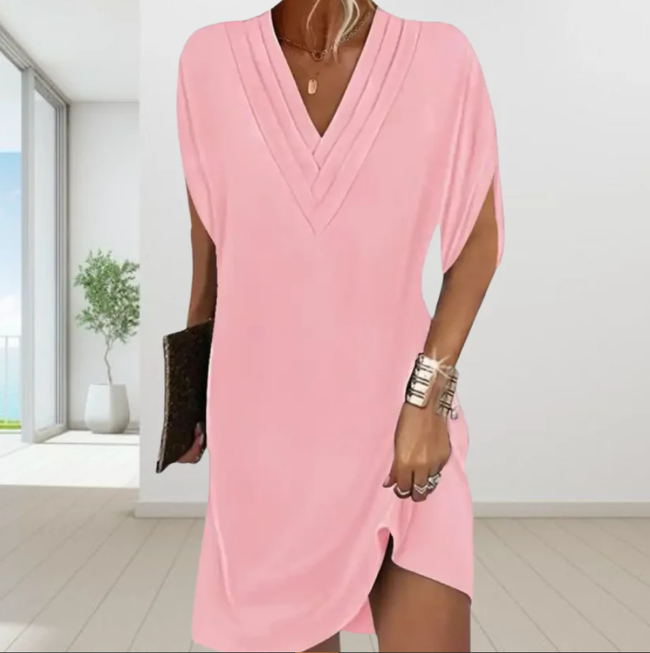 Blige | Elegant V-neck Dress