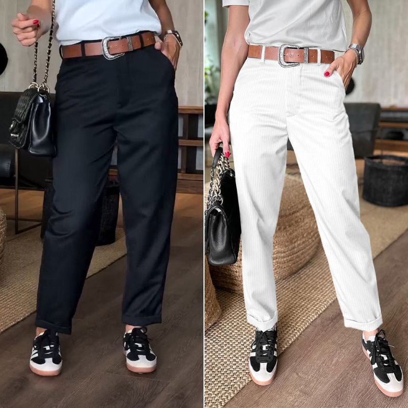 Raye | Striped shaping pants