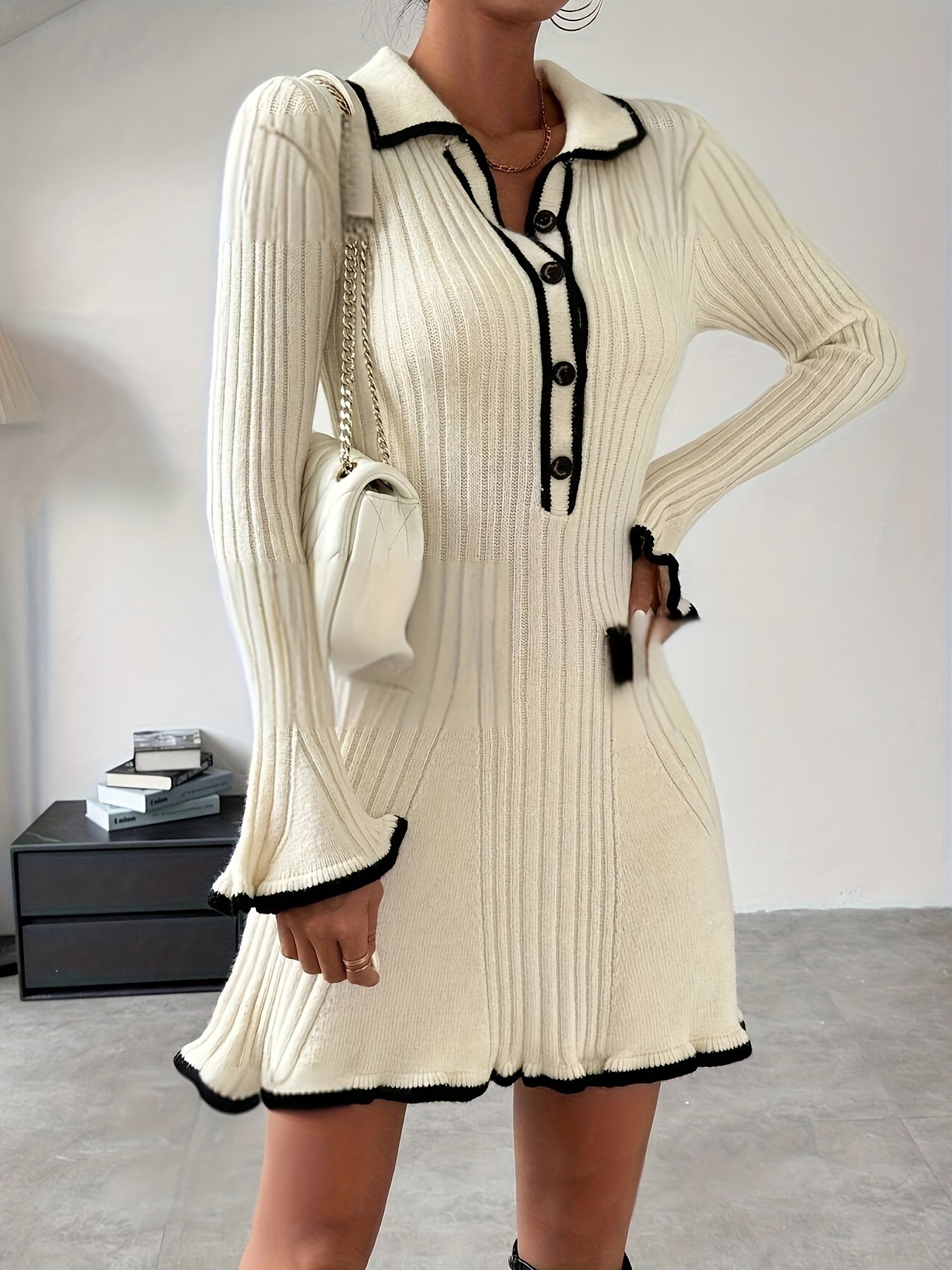 Amaia | Knitted dress with ruffles