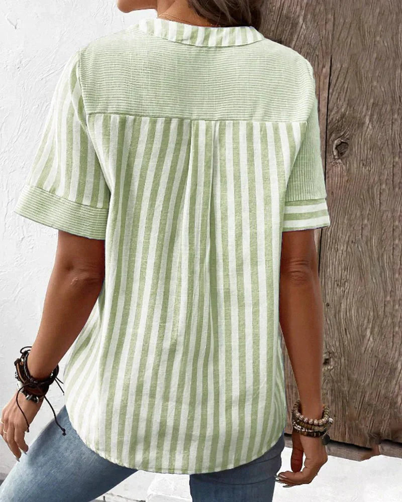 Lilly | Soft Striped Women's Blouse