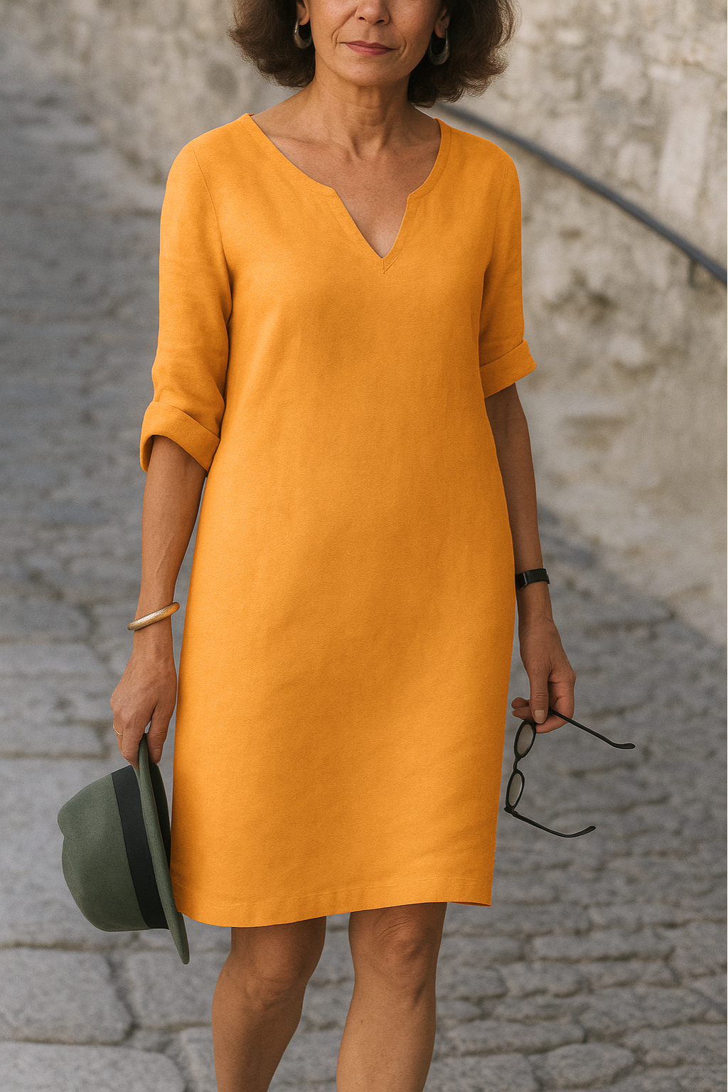 Nikoleta™ – Elegant V-ringad Klänning