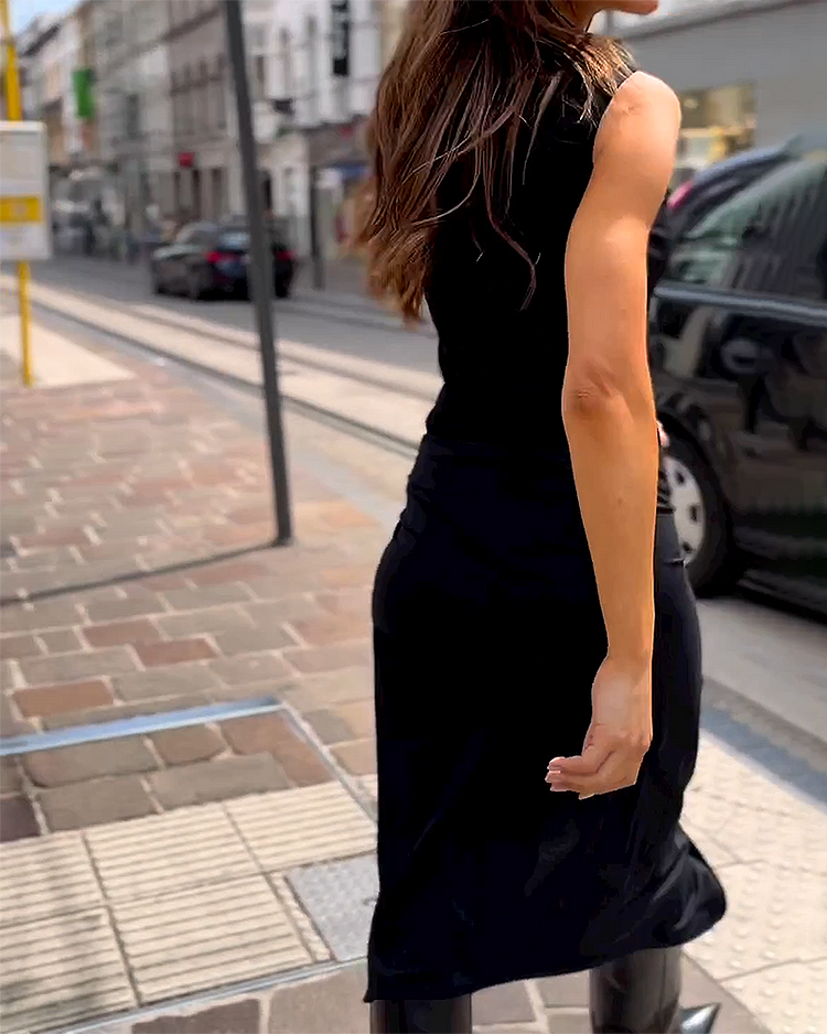 Maike | Long sleeveless dress