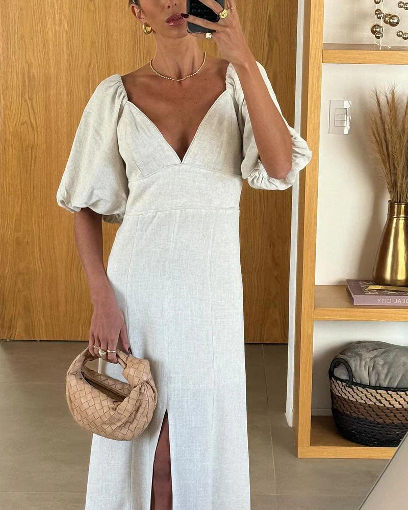 Emiliano | Linen midi dress