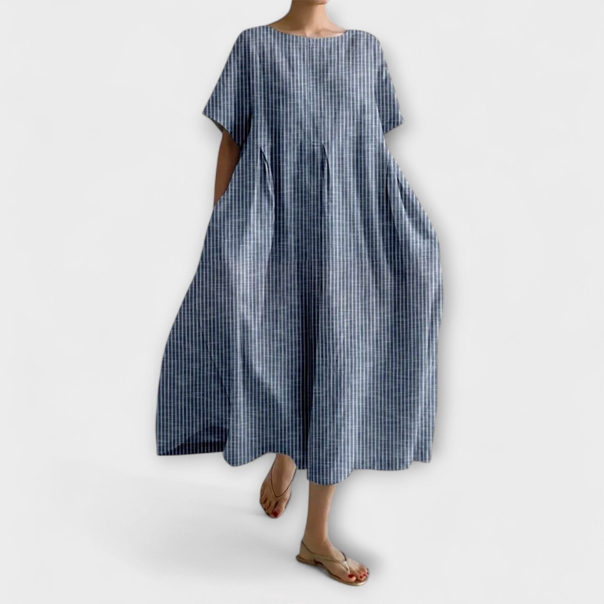 Aminta™ - Lång Klänning Med Sommarbris