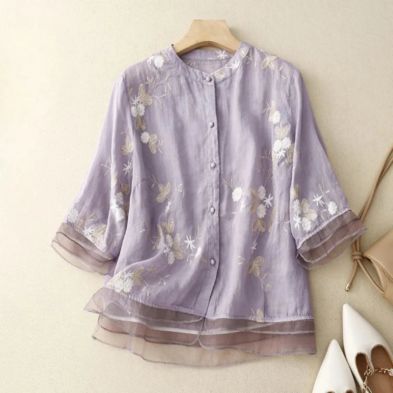 Dorena® | Embroidered blouse