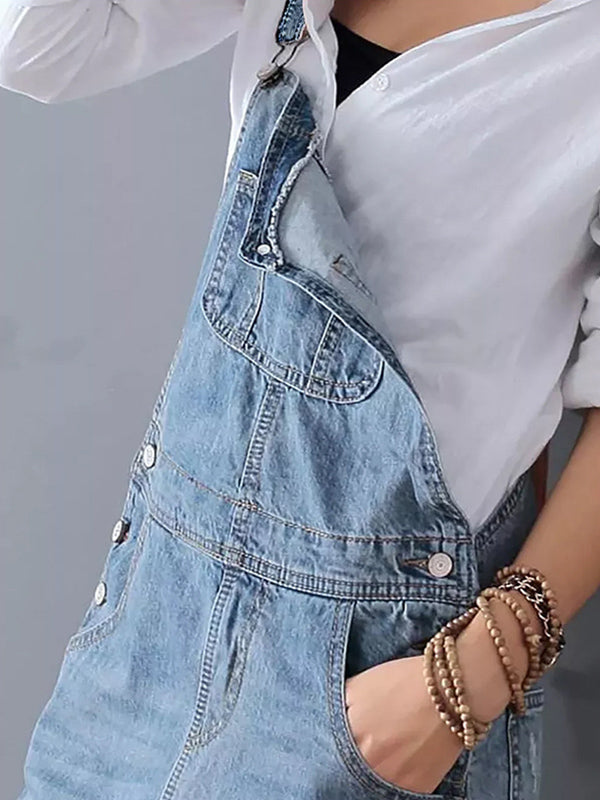 Frayla™ - Sliten Jeansklänning med Slits Bak