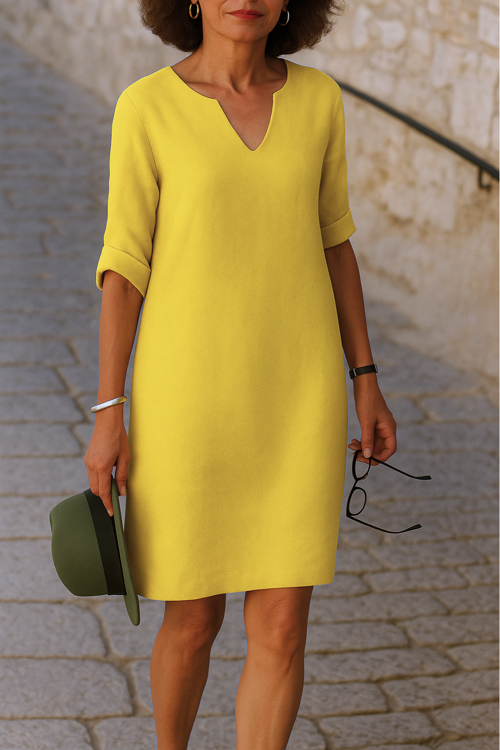 Nikoleta™ – Elegant V-ringad Klänning