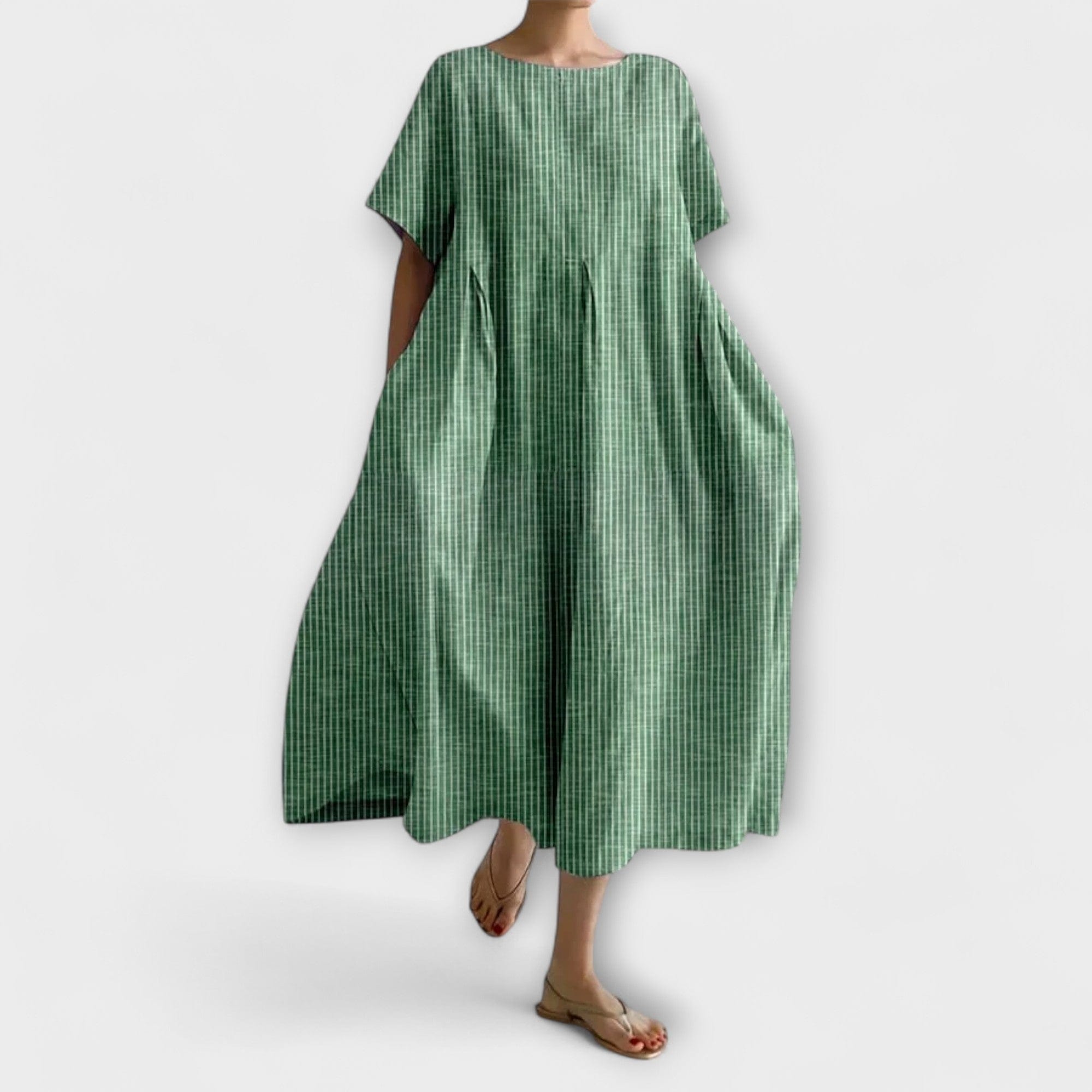 Aminta™ - Lång Klänning Med Sommarbris