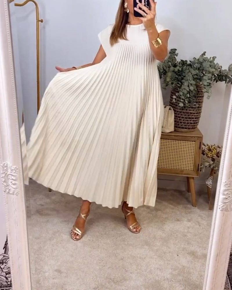 Amada | Sleeveless dress with pleats