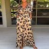 Sable™ - Stilren Maxiklänning med Leopardmönster