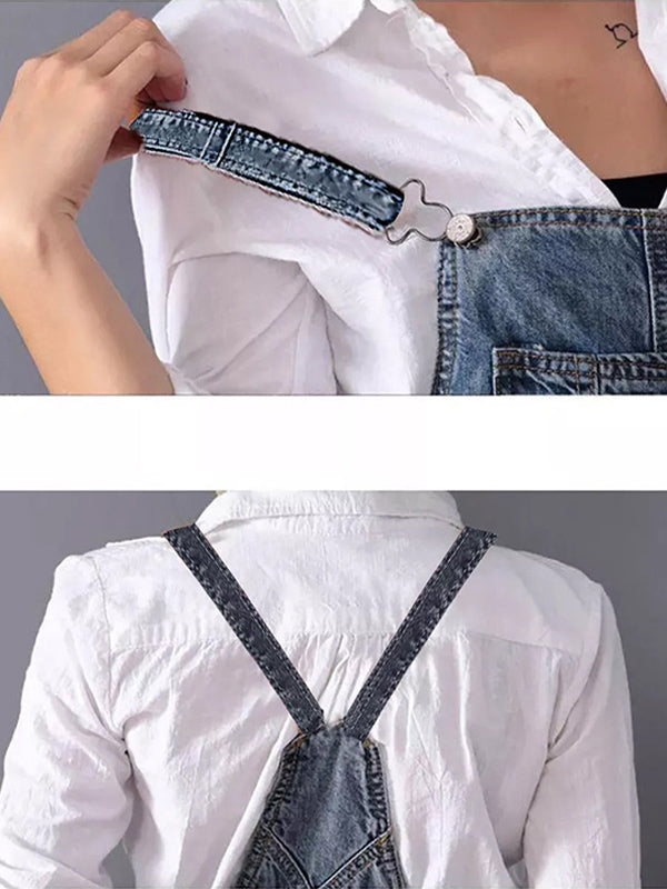 Frayla™ - Sliten Jeansklänning med Slits Bak