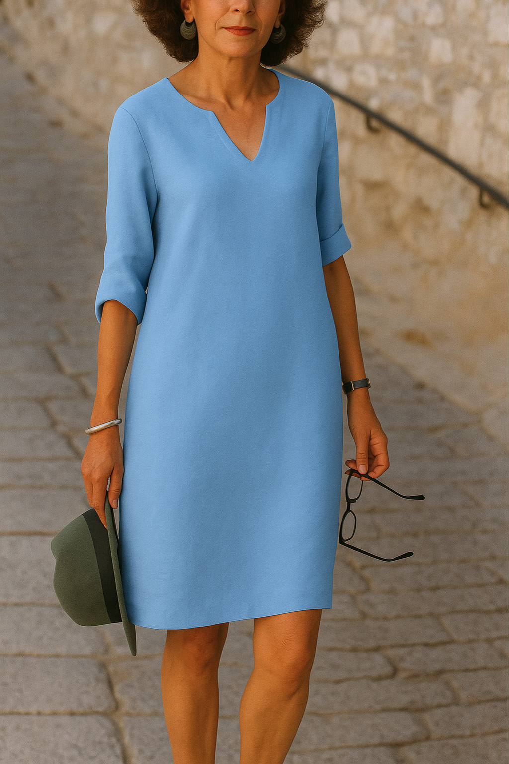 Nikoleta™ – Elegant V-ringad Klänning