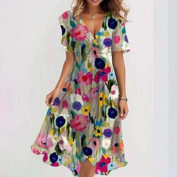 Ivy | Elegant Short-Sleeved Dress