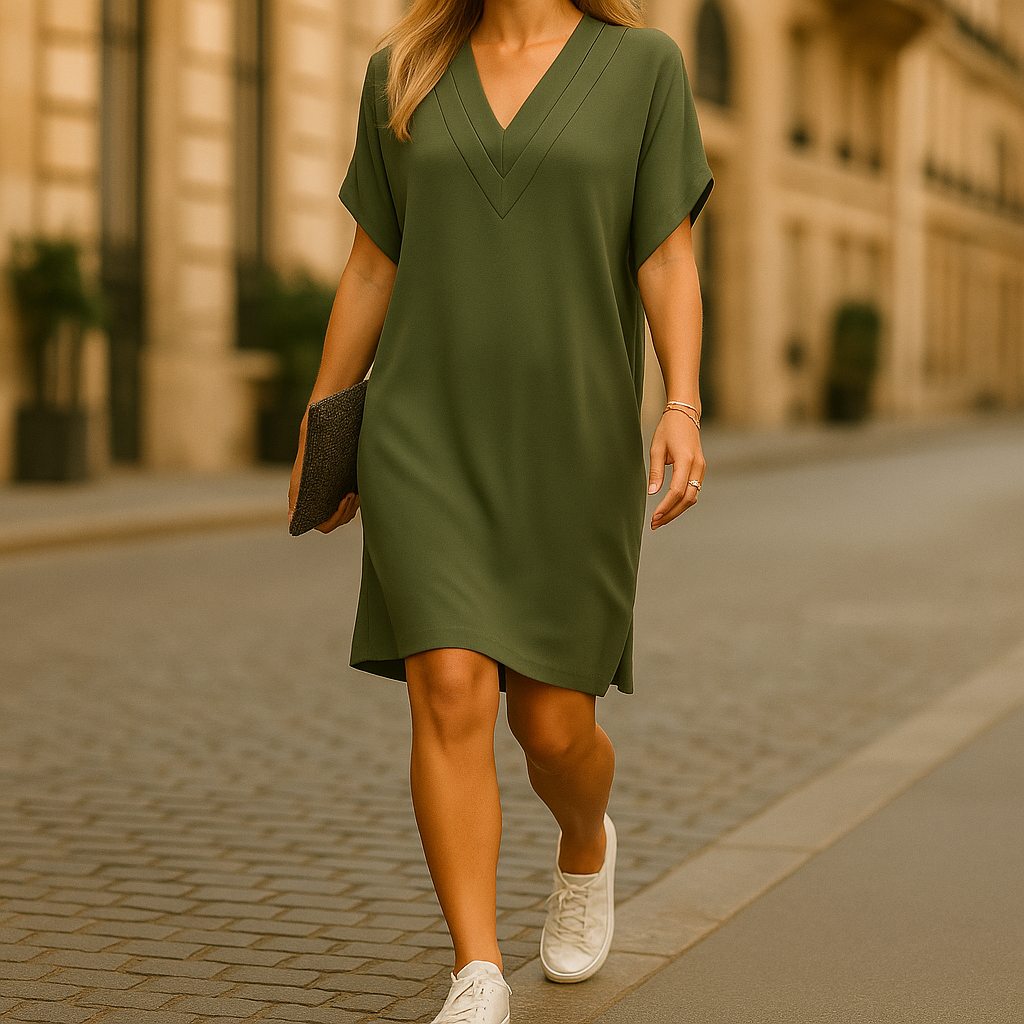 Ophelia™ - Elegant Omlottklänning med V-ringning