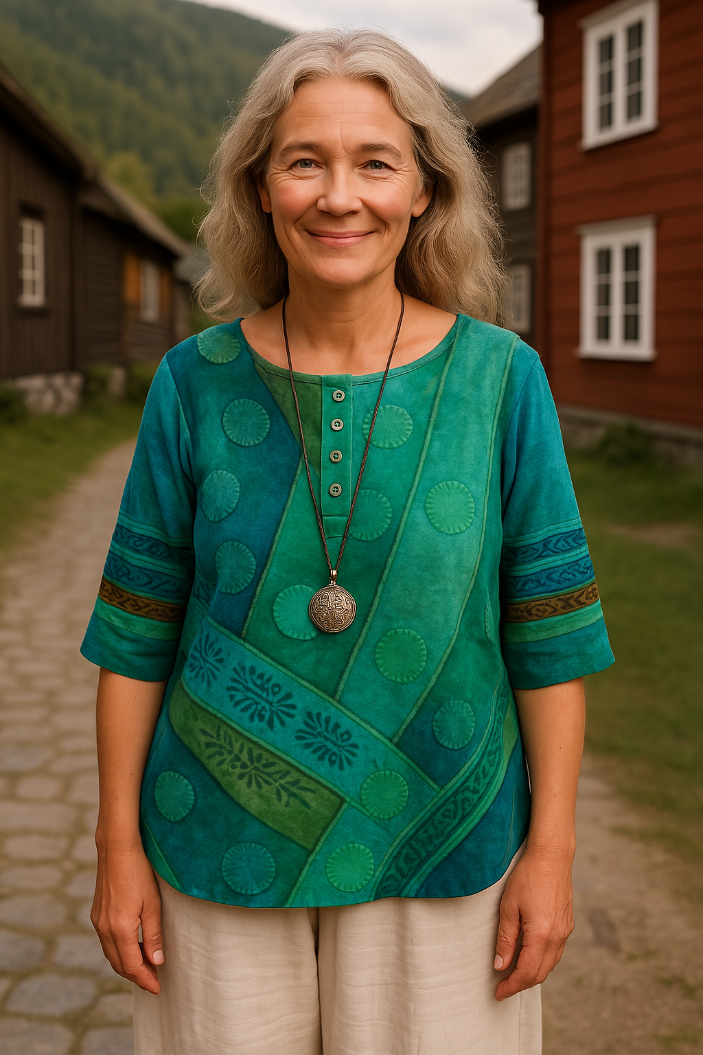 Embla | Comfortable and colourful top