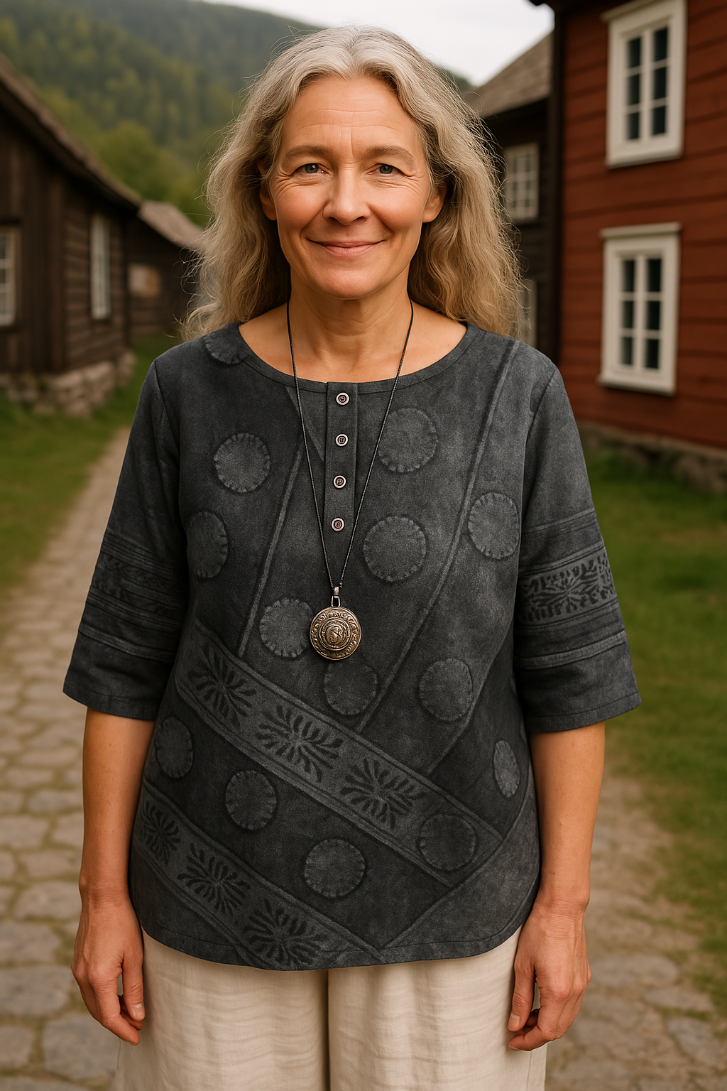 Embla | Comfortable and colourful top