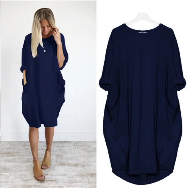 Fara | Sophisticated Belly Covering Dress