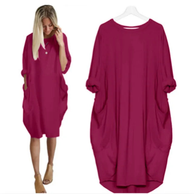 Fara | Sophisticated Belly Covering Dress