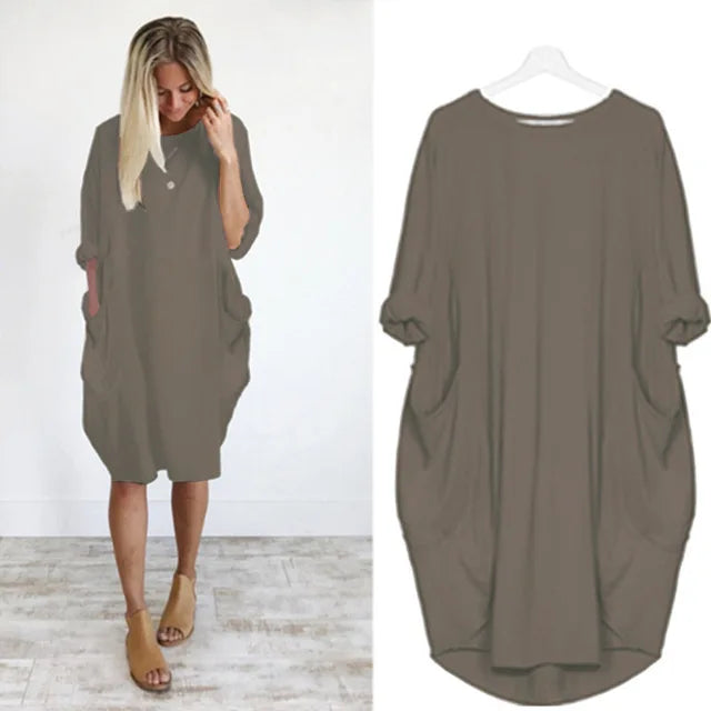 Fara | Sophisticated Belly Covering Dress