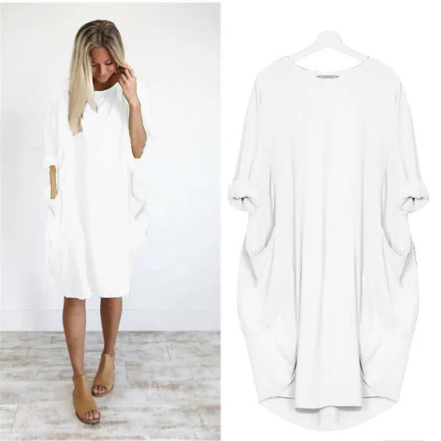 Fara | Sophisticated Belly Covering Dress