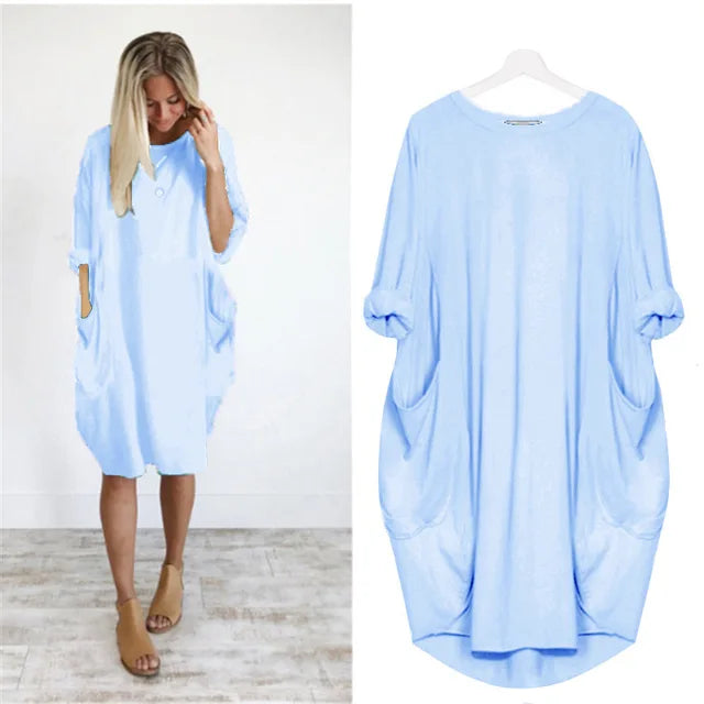 Fara | Sophisticated Belly Covering Dress