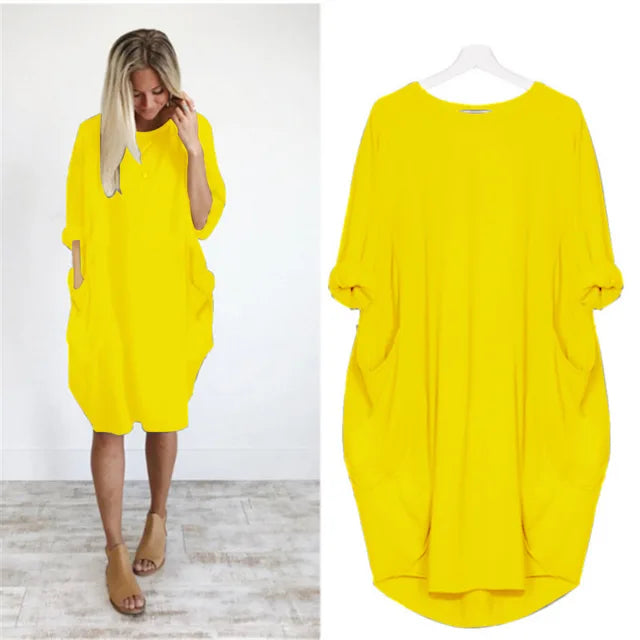Fara | Sophisticated Belly Covering Dress