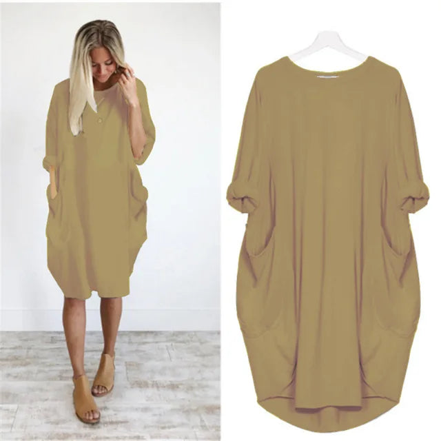 Fara | Sophisticated Belly Covering Dress