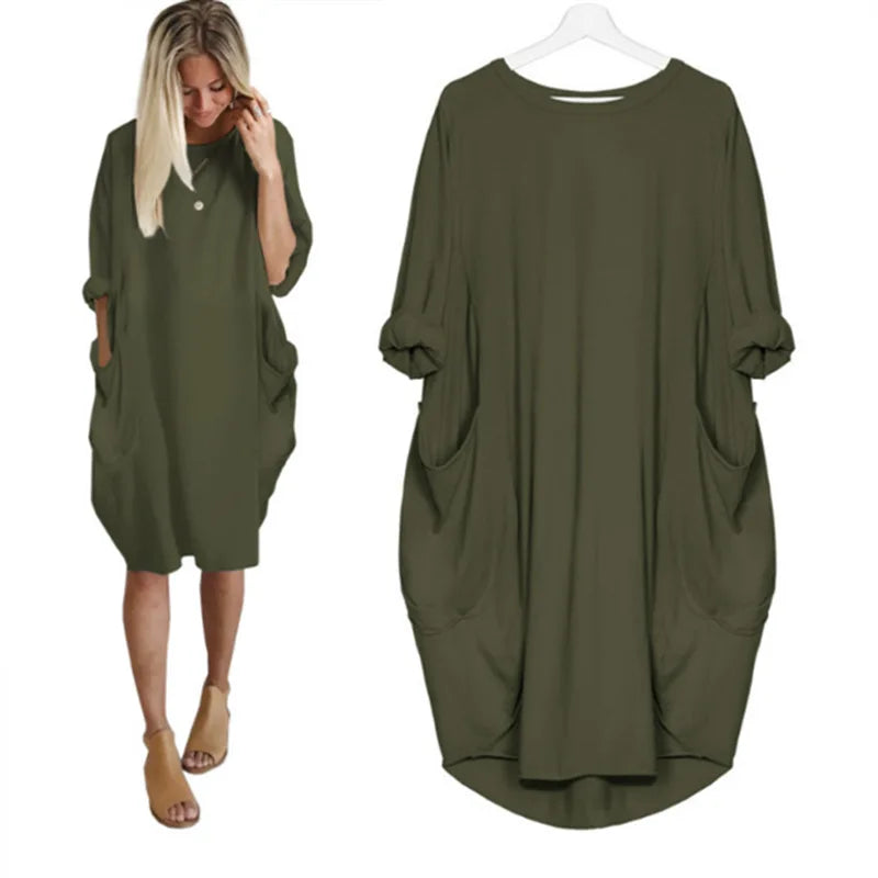 Fara | Sophisticated Belly Covering Dress