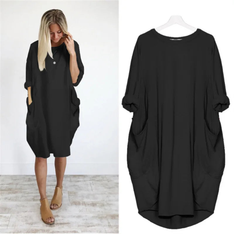 Fara | Sophisticated Belly Covering Dress