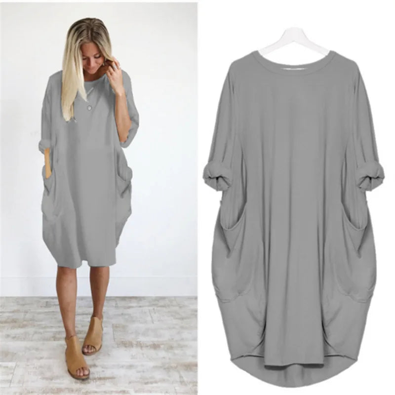 Fara | Sophisticated Belly Covering Dress