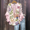 Vireya™ - Ledig Blus med Bladmotiv