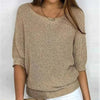 Vanessa™ – Stilren Sommarsweater i Tunn Stickad Kvalitet