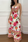 Divina | Tropical Maxi Dress