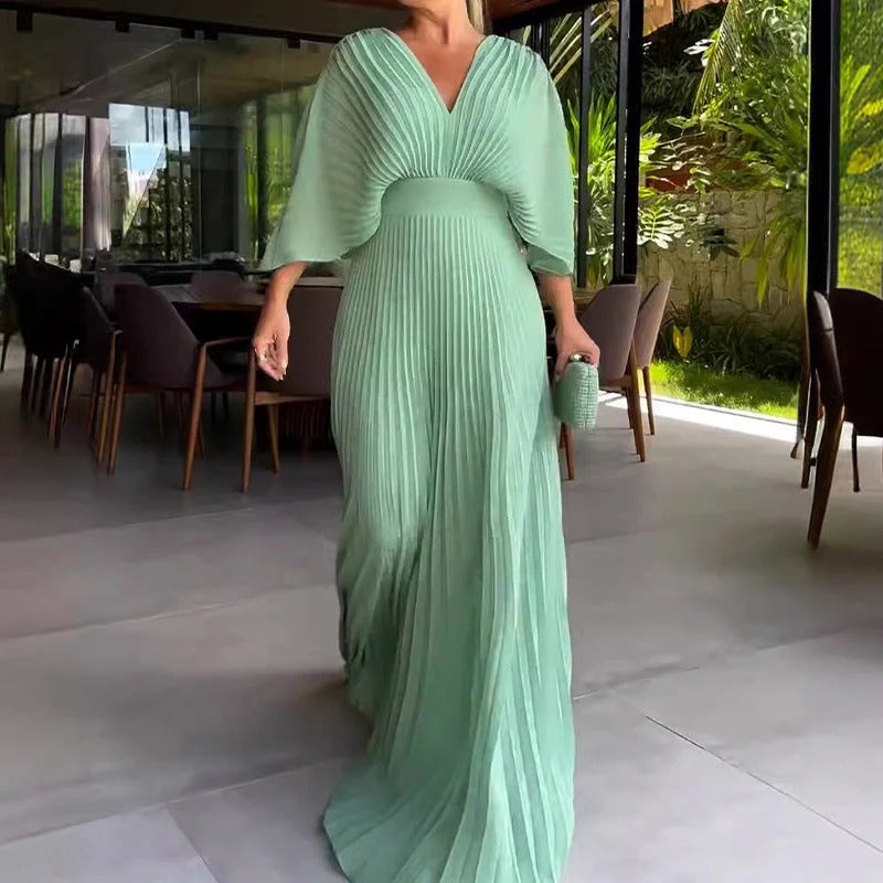 Consuelo |   Classic Pleated Dress