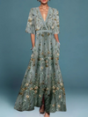 Osenda | Elegant long floral dress