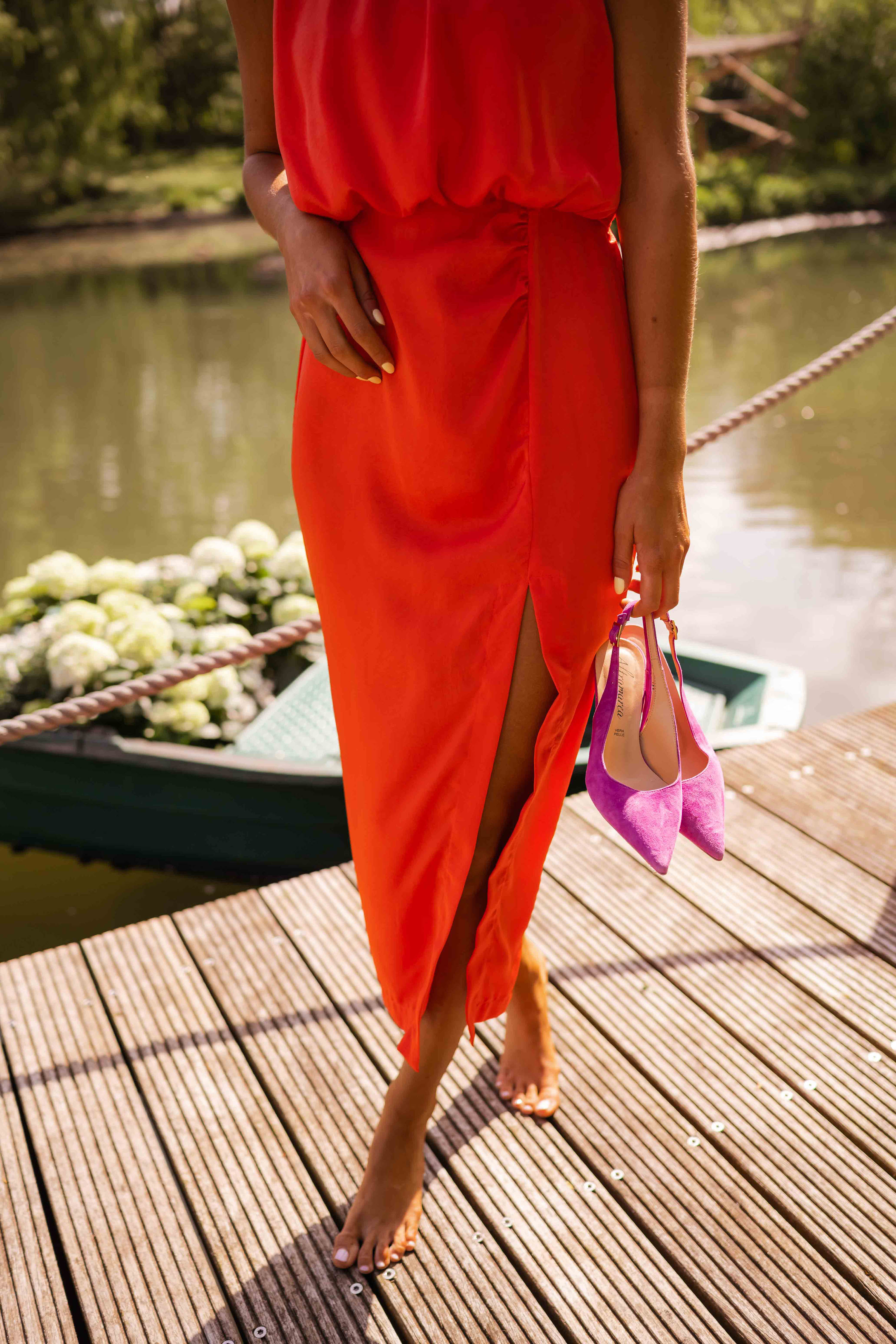 Oriana™ - Elegant Somrig Midiklänning