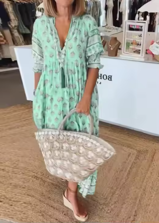 Catherine™ – Stilren Boho Sommarklänning