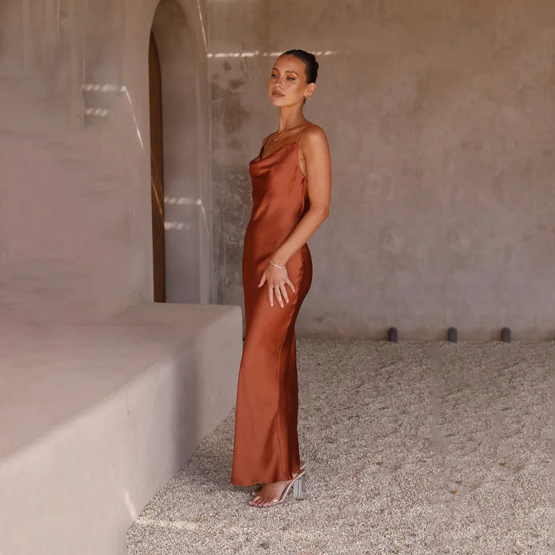 Dorena® | Long Satin Dress