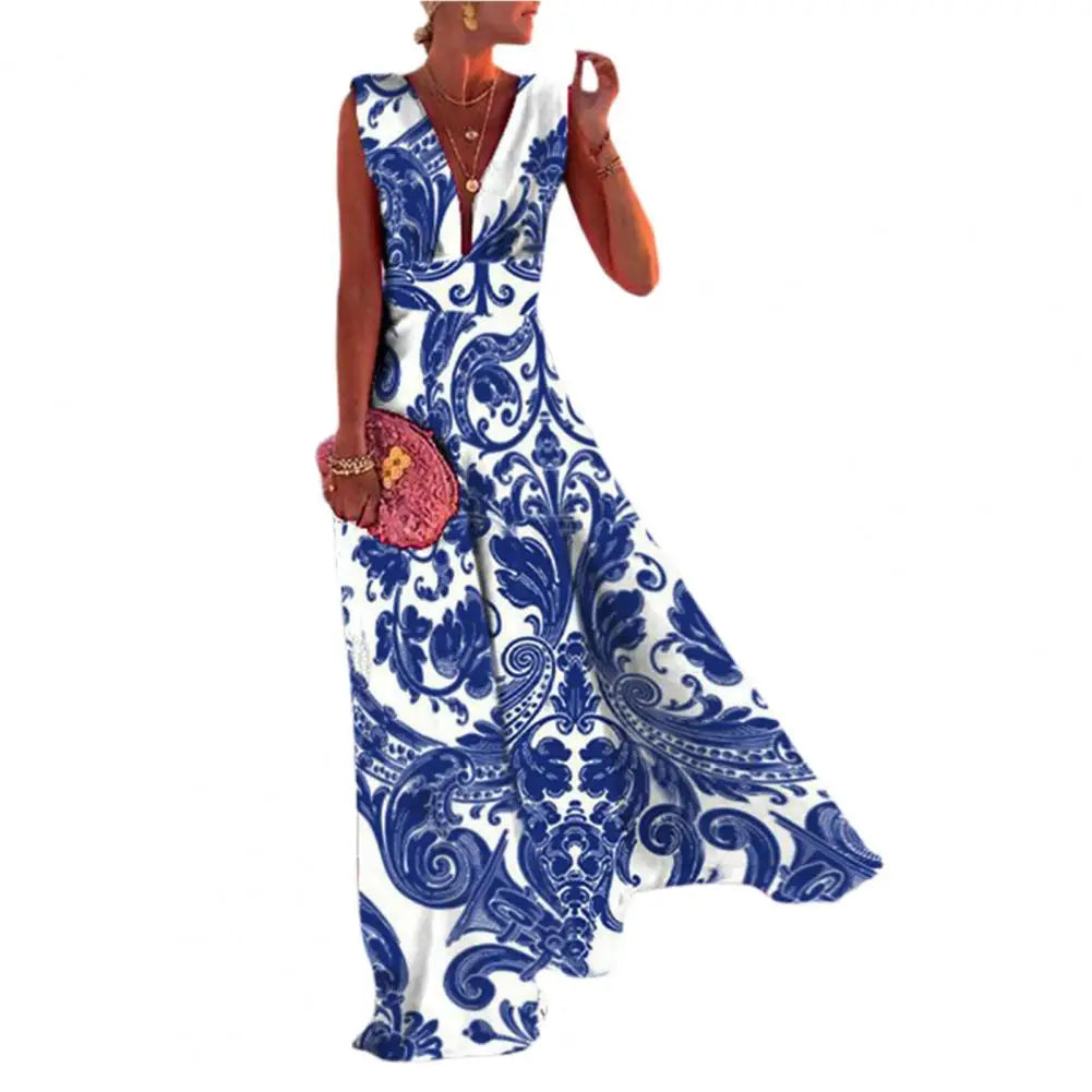 Desideria - Deep V-neck dress