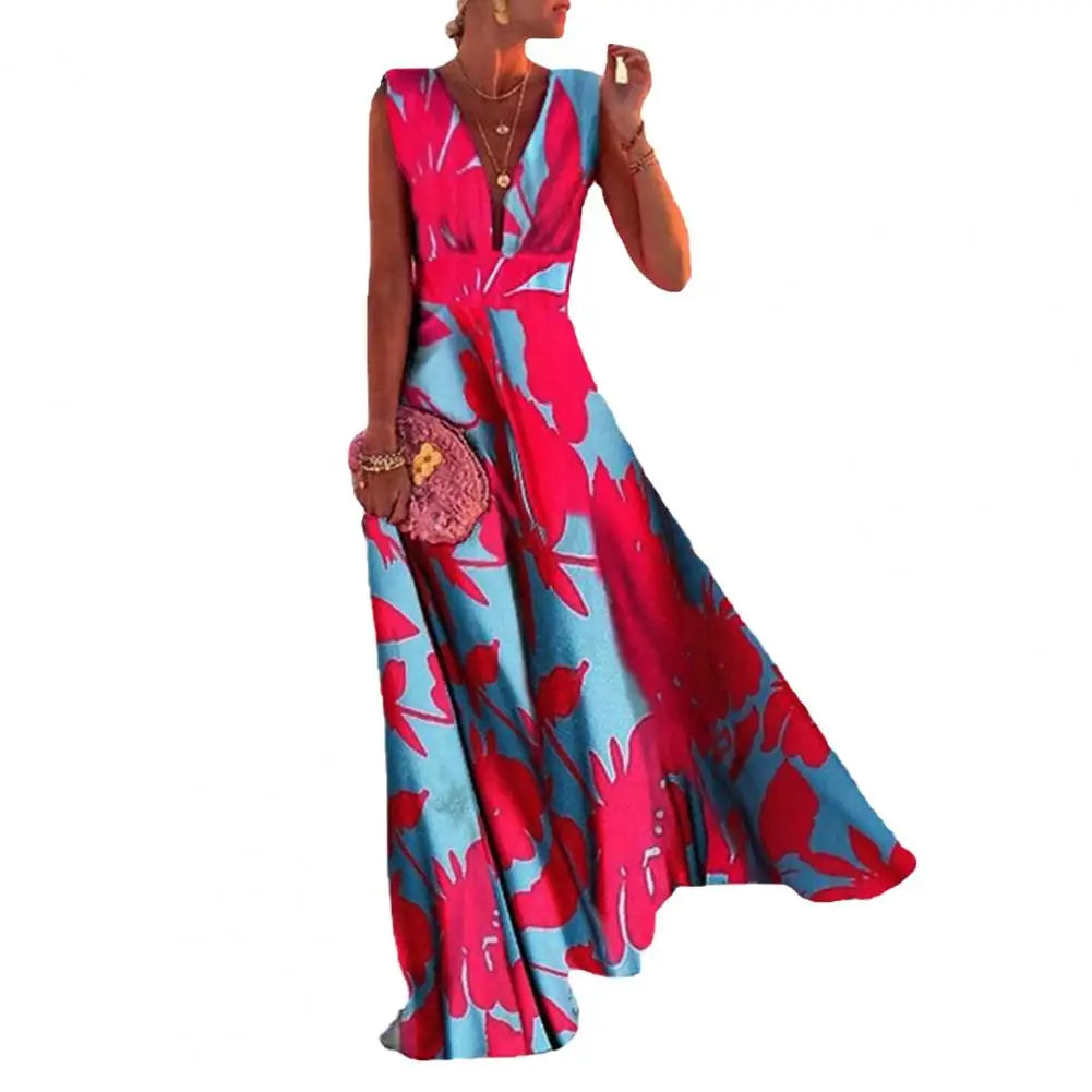 Desideria - Deep V-neck dress
