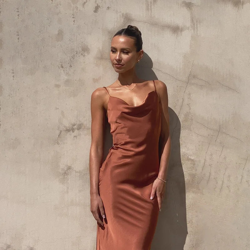 Dorena® | Long Satin Dress