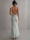 Romina |  Backless floral maxi dress