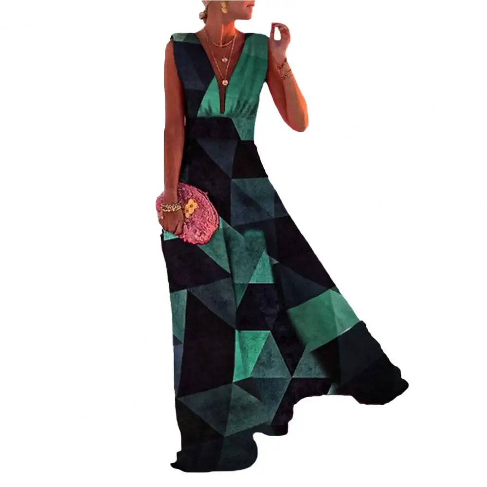 Desideria - Deep V-neck dress