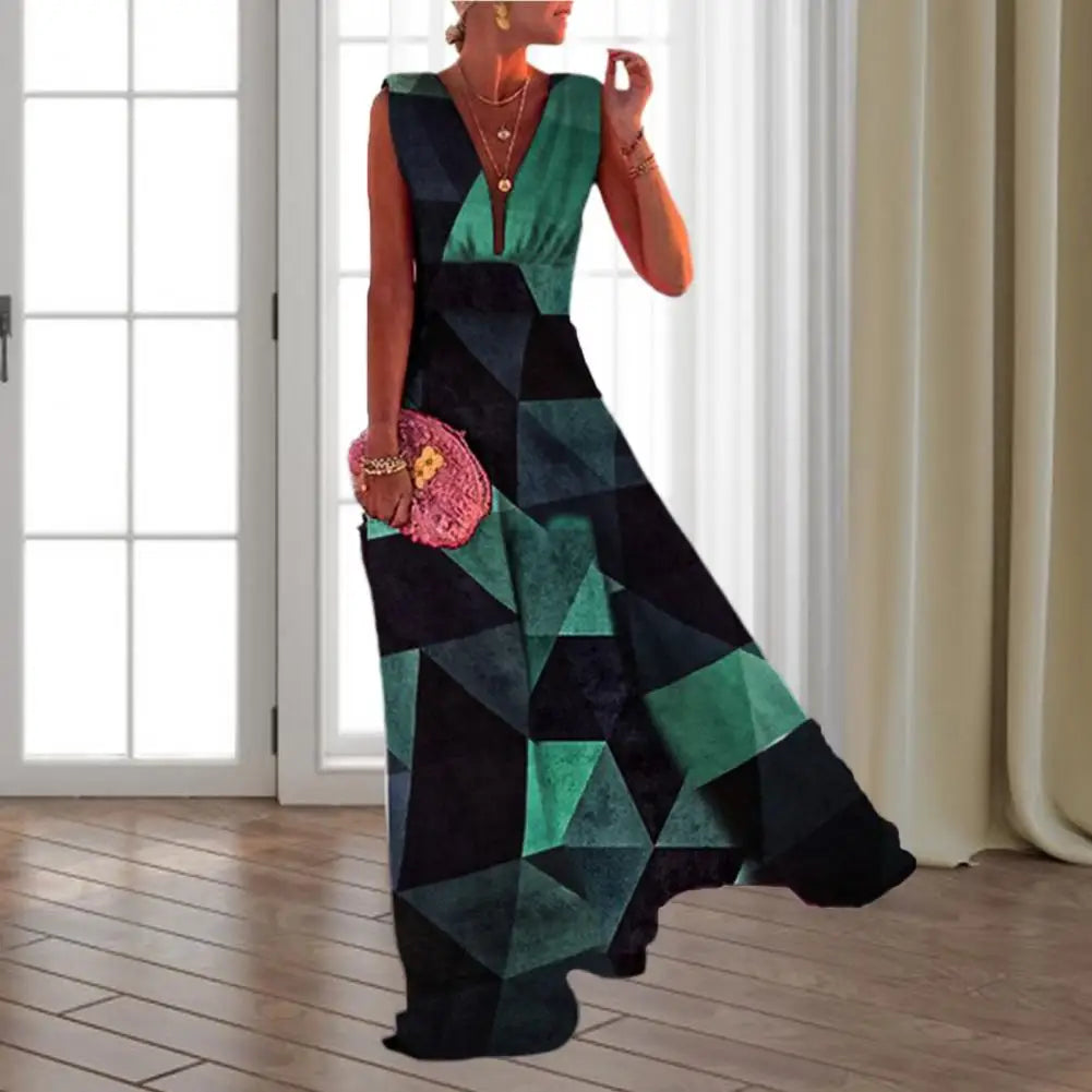 Desideria - Deep V-neck dress