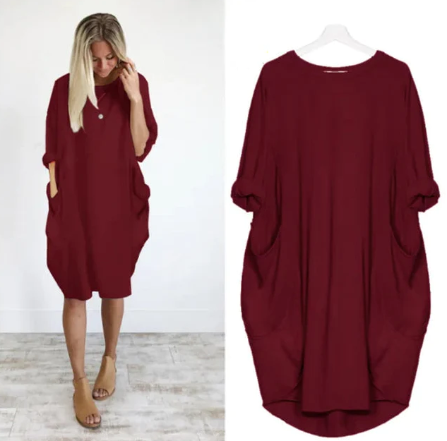 Fara | Sophisticated Belly Covering Dress